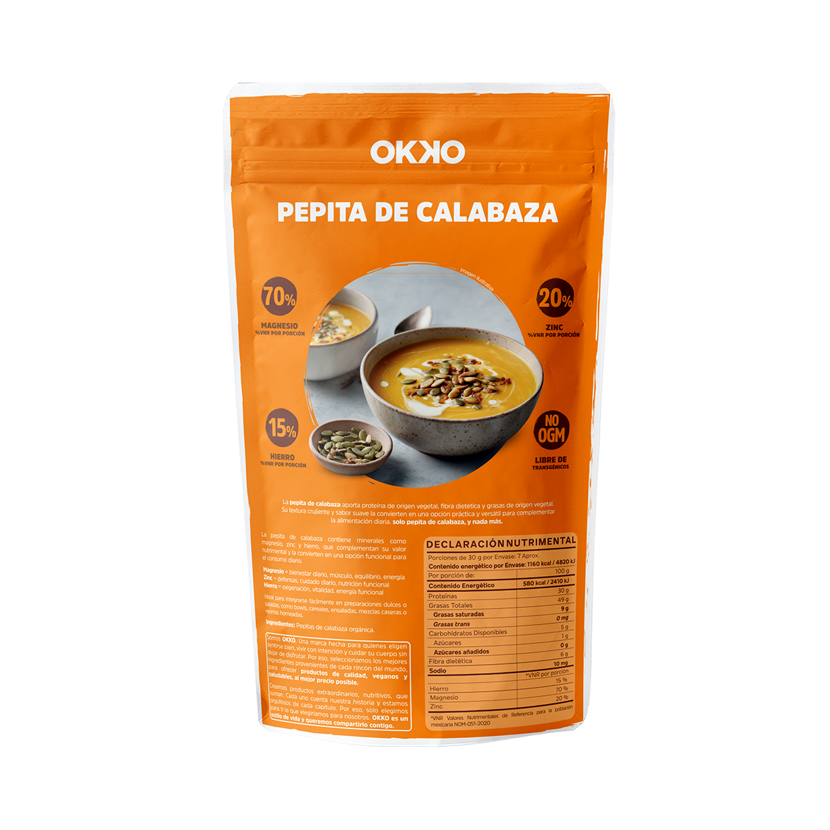 Pepitas de Calabaza Orgánica(200 g)
