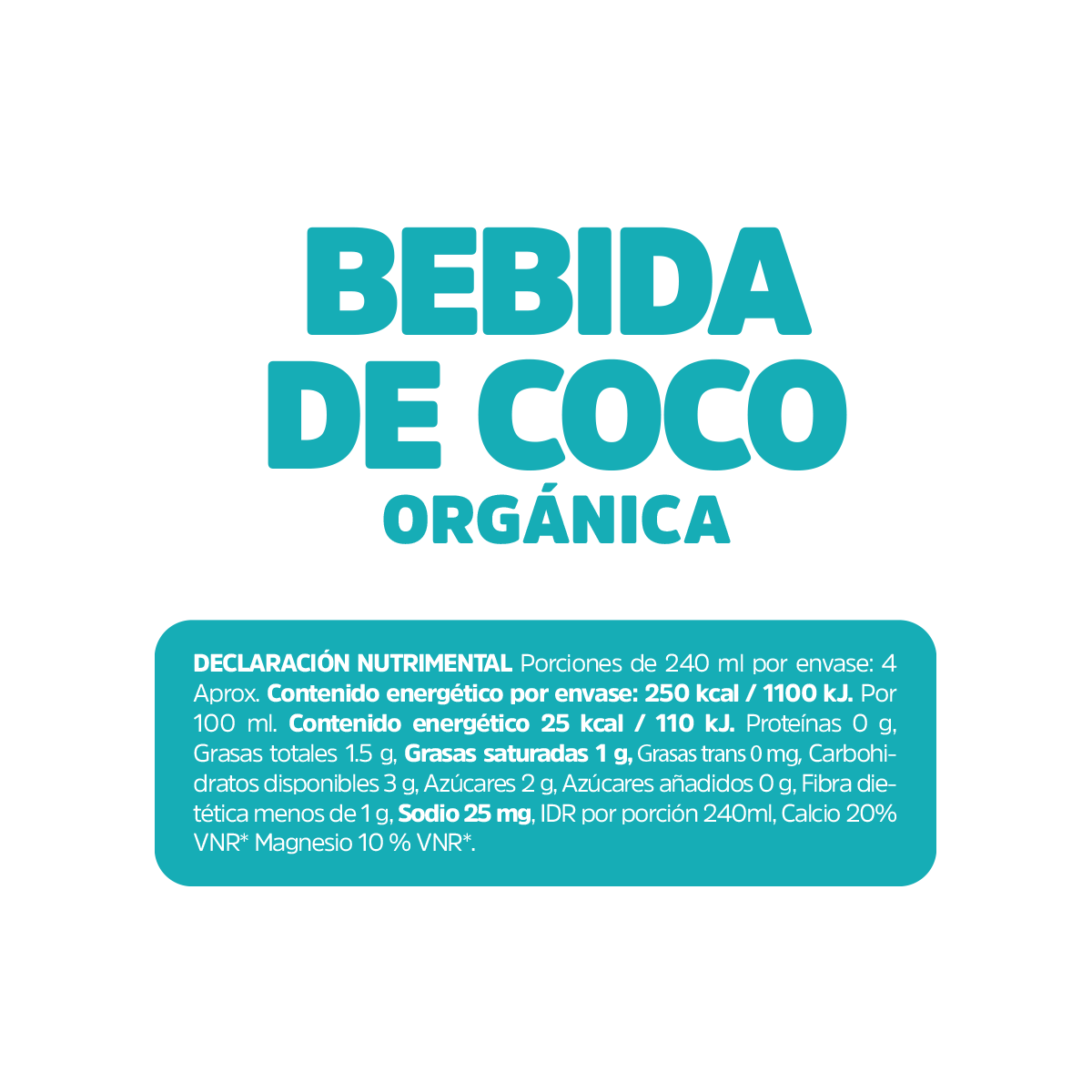 Bebida de Coco Orgánica (1 L)
