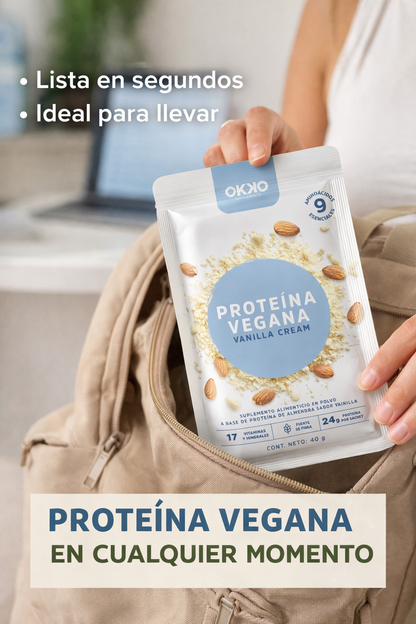 Proteína Vegana Vainilla 16 Sachets (42 g cada uno)