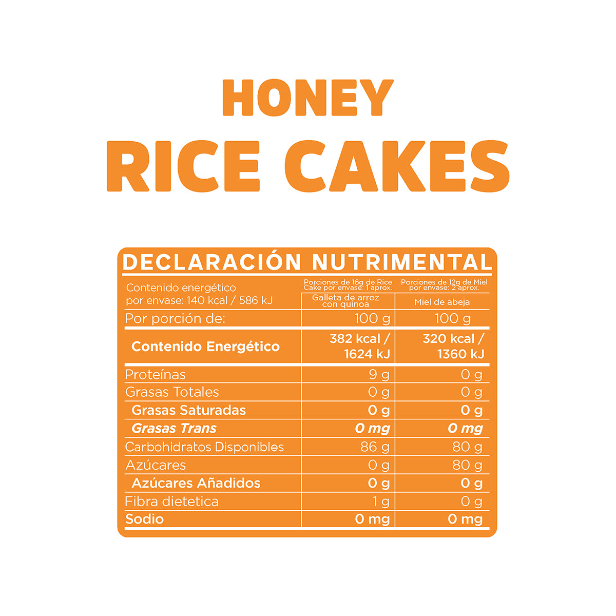 Honey & Rice Cake (40 g)