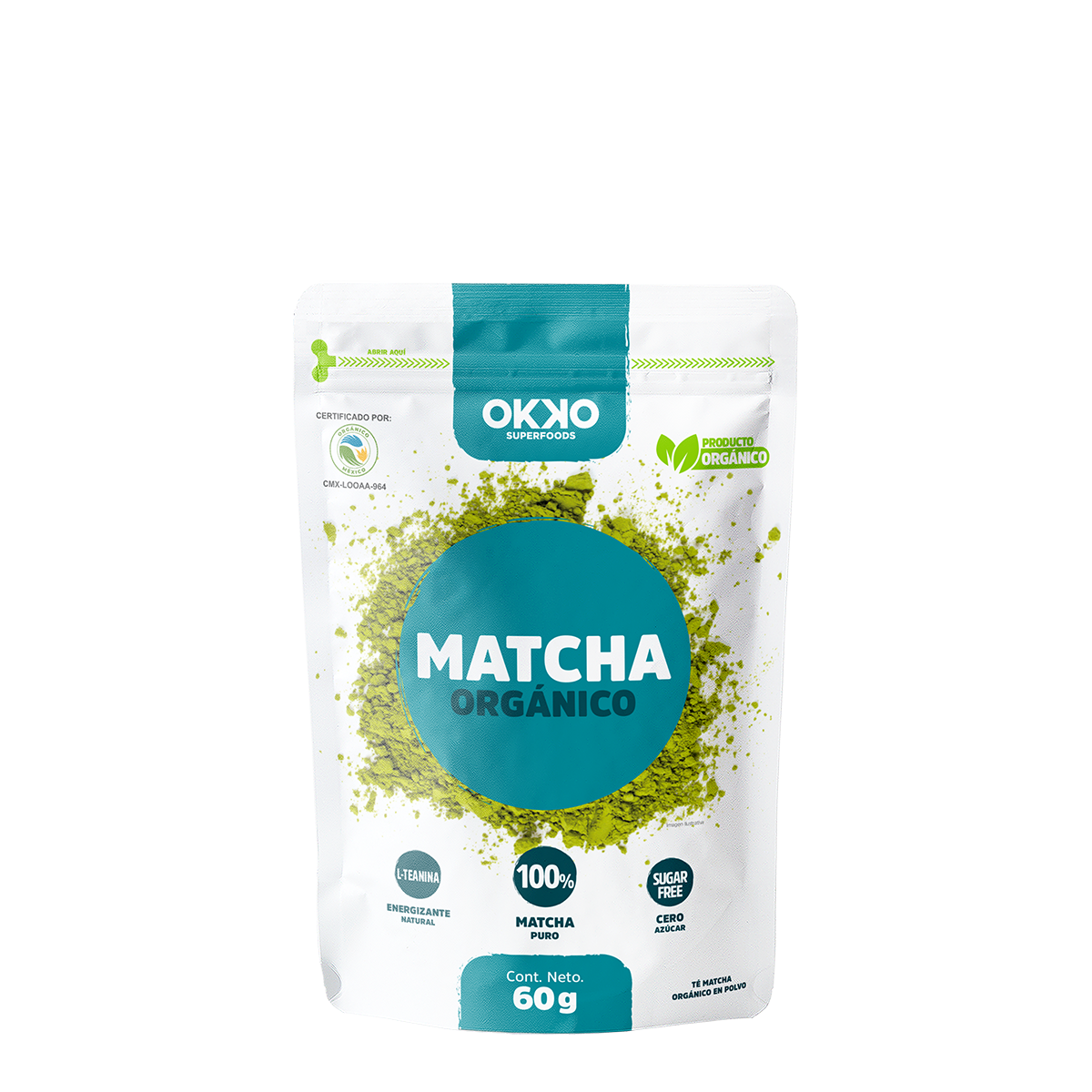 Matcha Orgánico (60 g) + Agitador de Acero Inoxidable