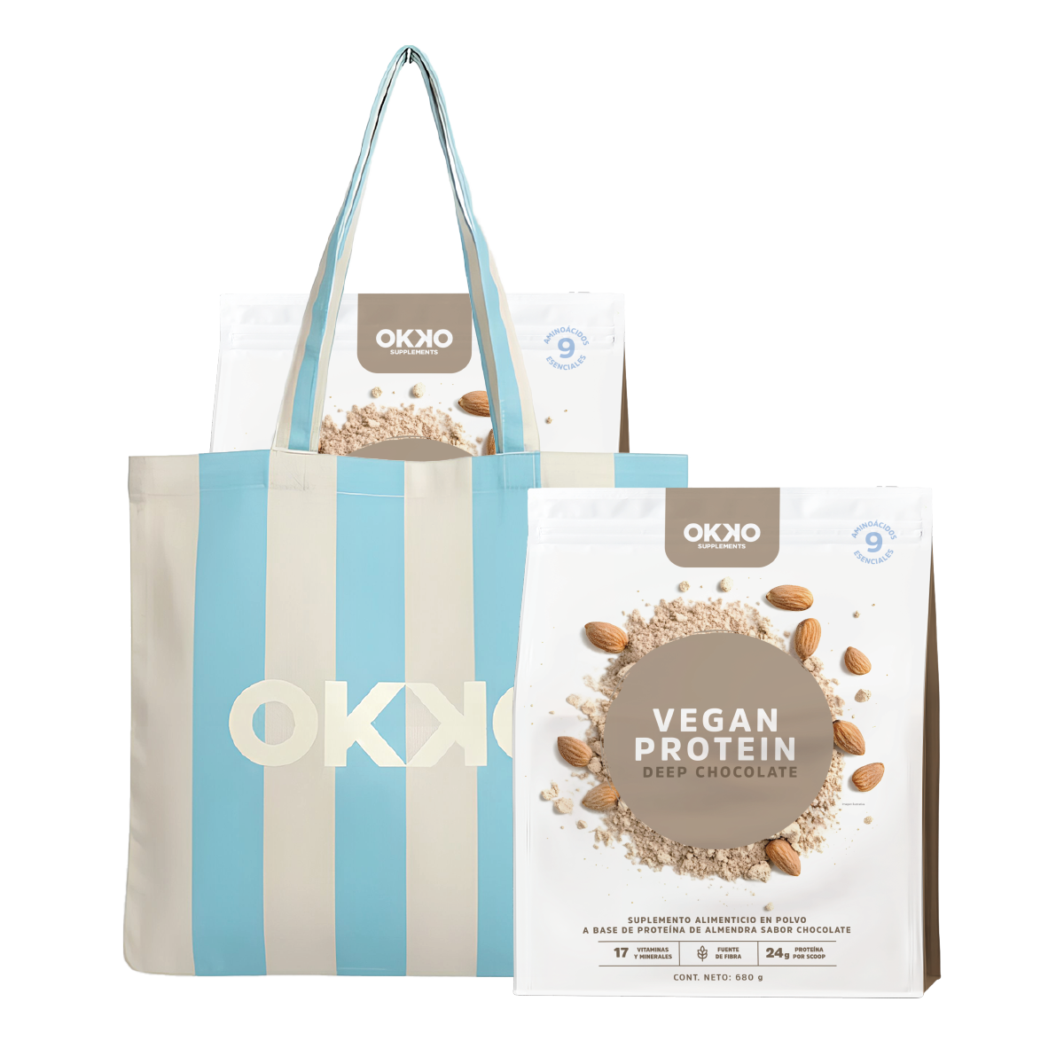 2 Proteína Vegana + 1 Tote Bag