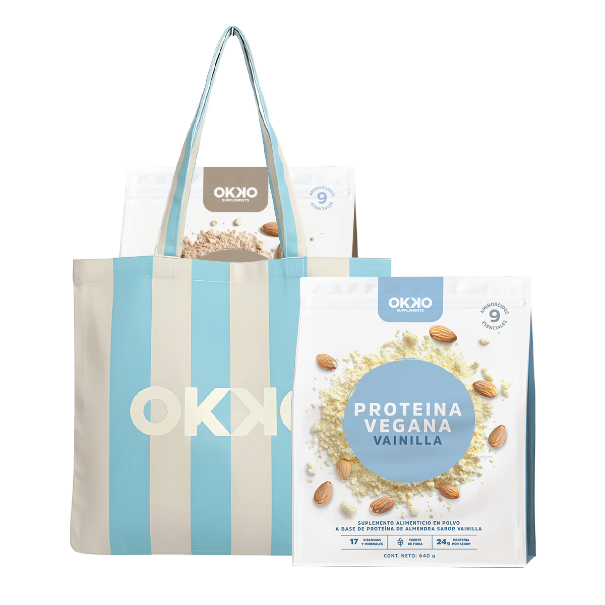 2 Proteína Vegana + 1 Tote Bag