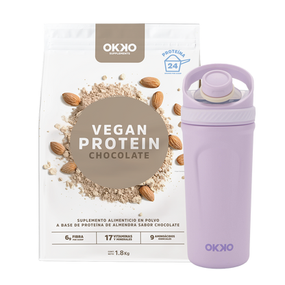 Pack Proteína Vegana (1.8 kg) + Shaker León