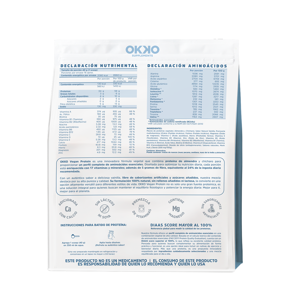 Proteína Vegana Vainilla (640 g)