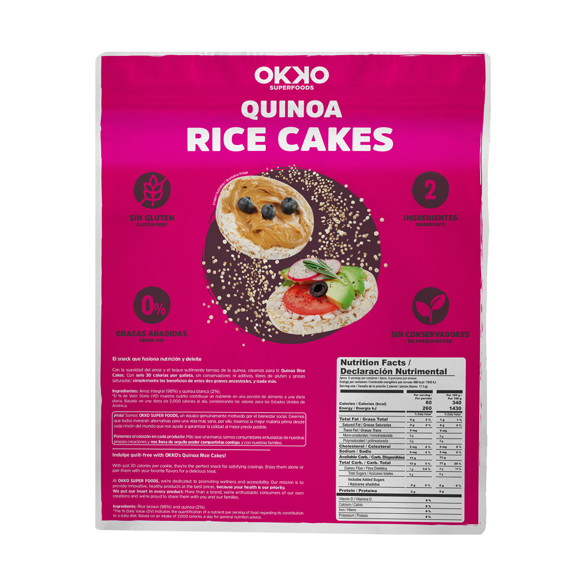 Rice Cakes con Quinoa (140  g)